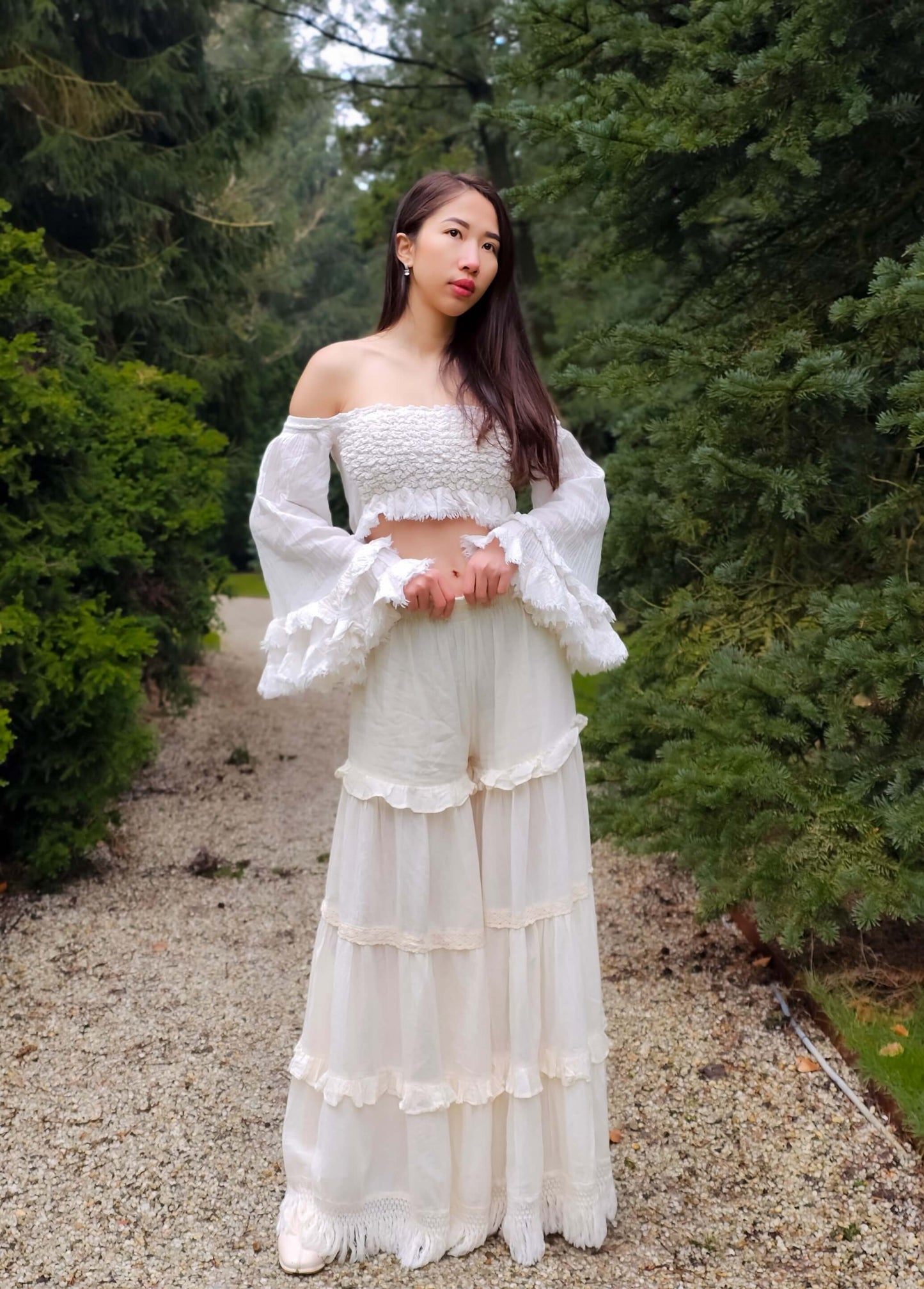 Ruffled-Cotton-Pants-with-Fringes