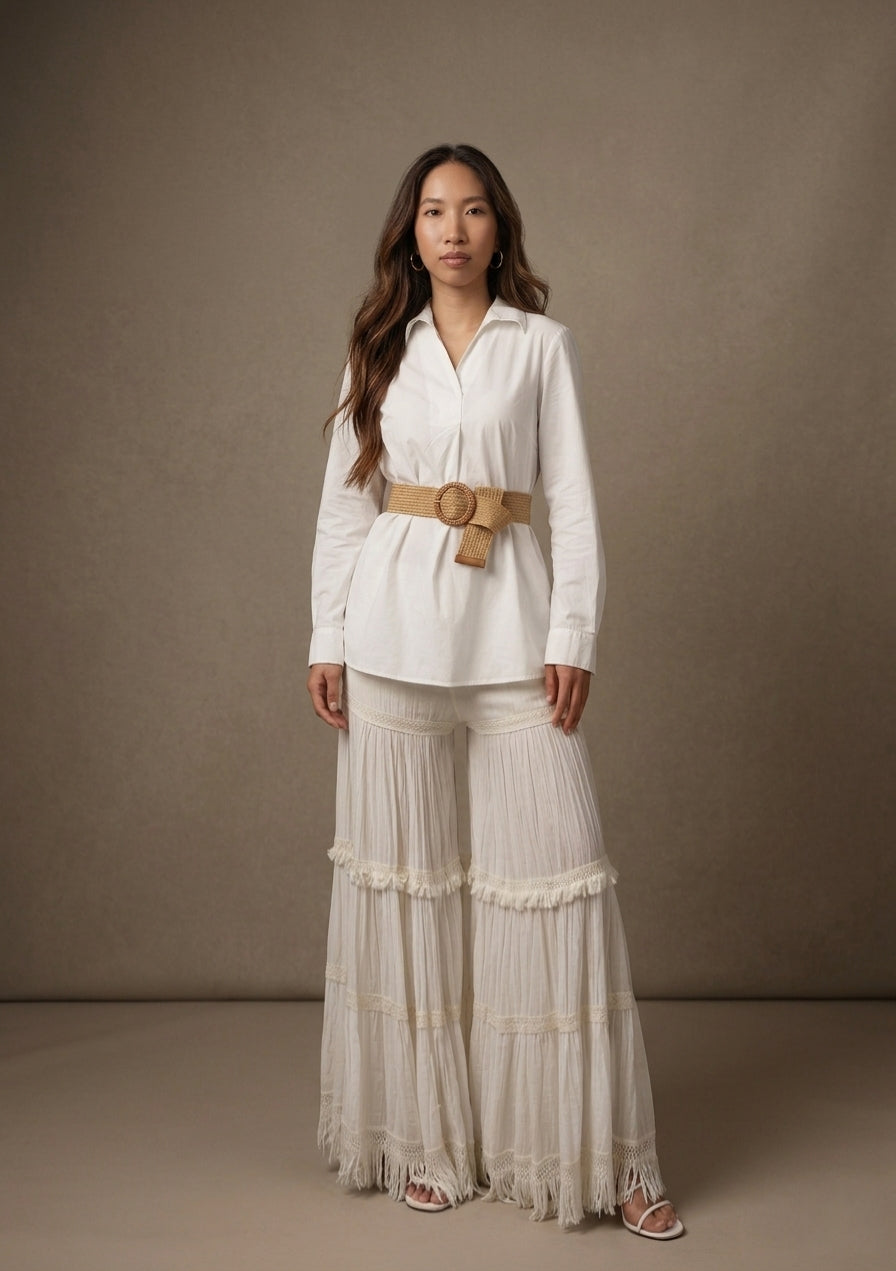 Dramatic Pants with Fringes