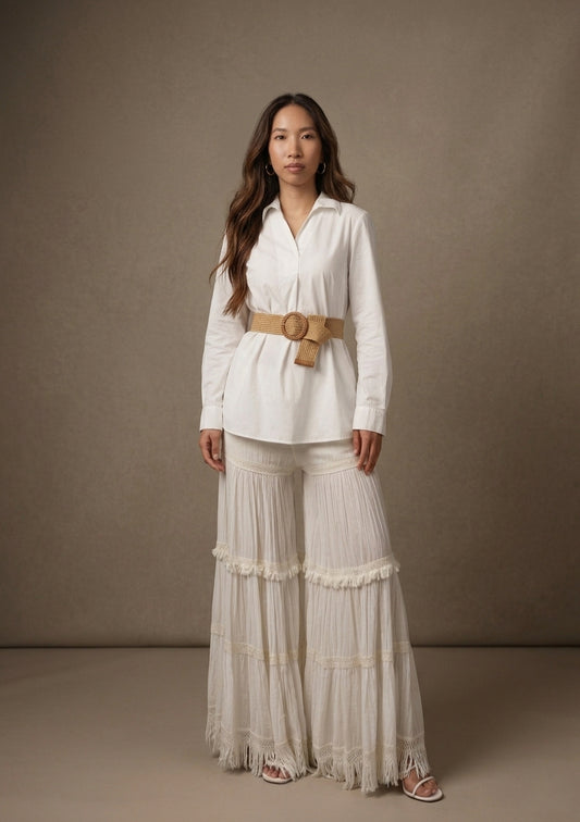 Dramatic Pants with Fringes