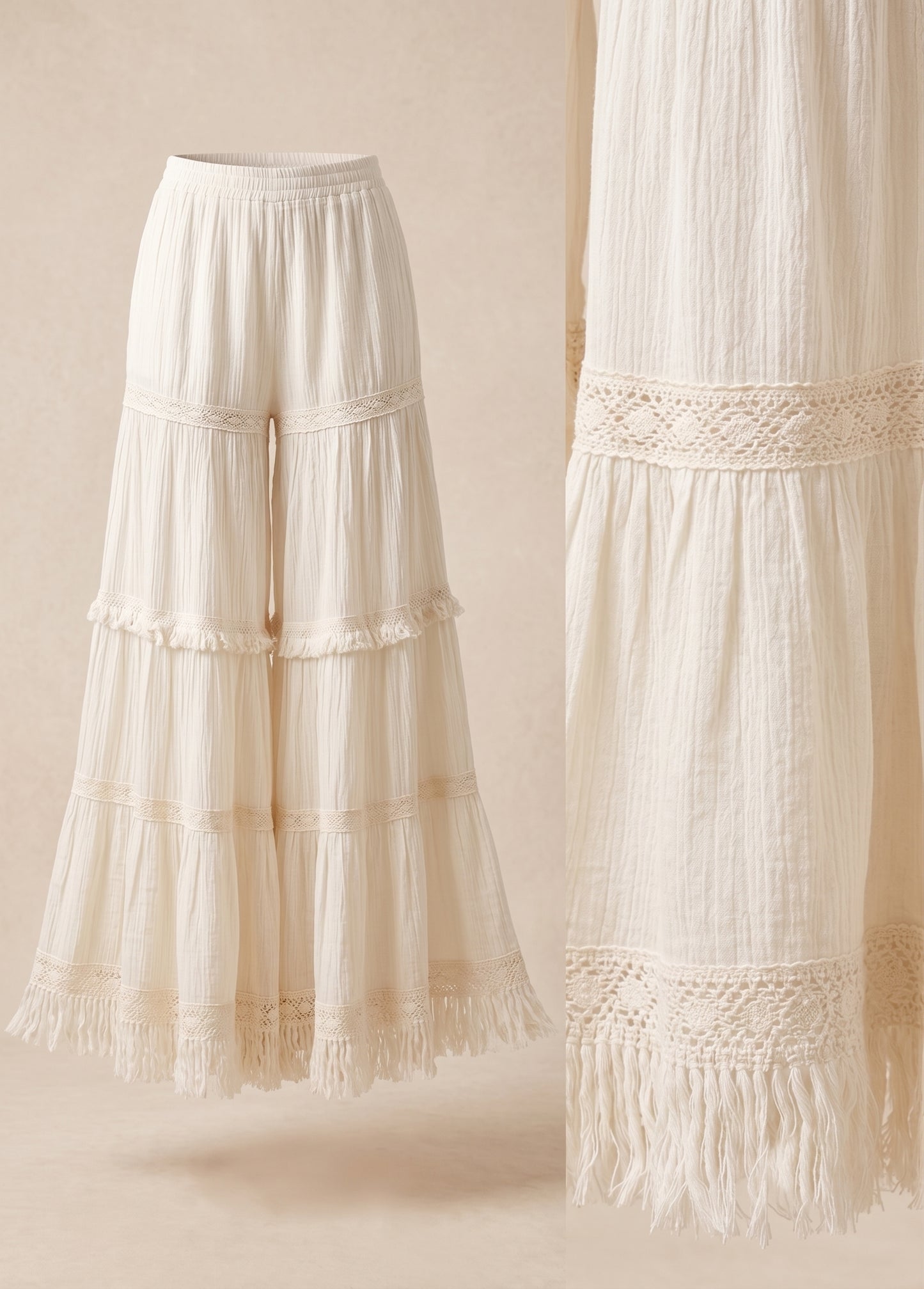 Dramatic Pants with Fringes