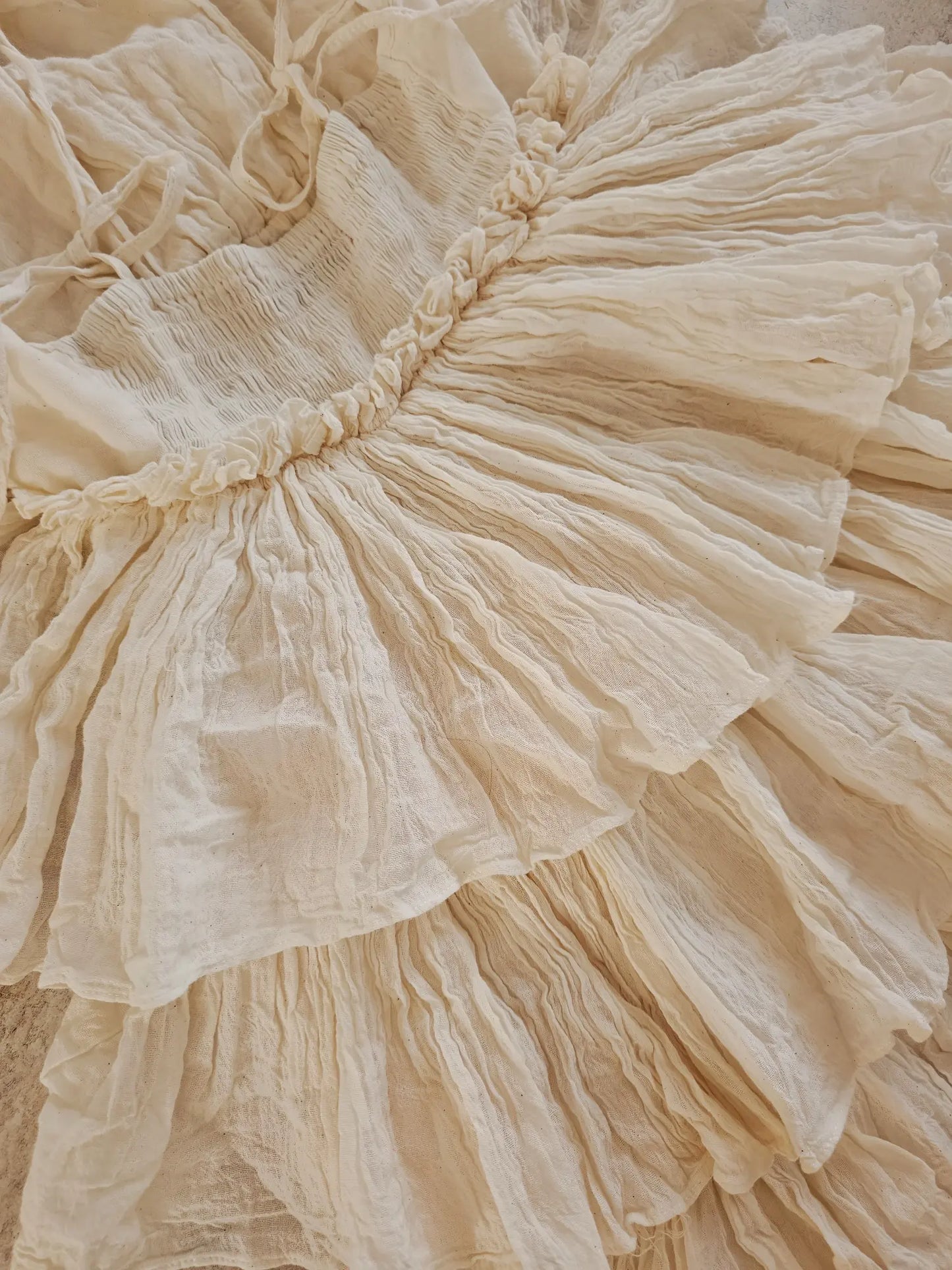 Ruffled Spaghetti Strap Maxi Dress