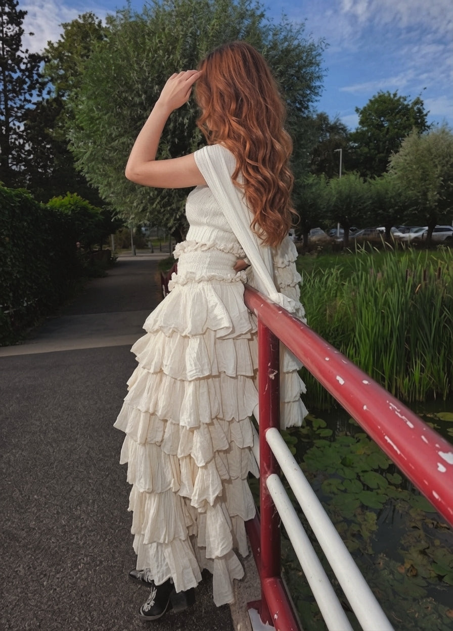 Tiered Maxi Ruffle Skirt