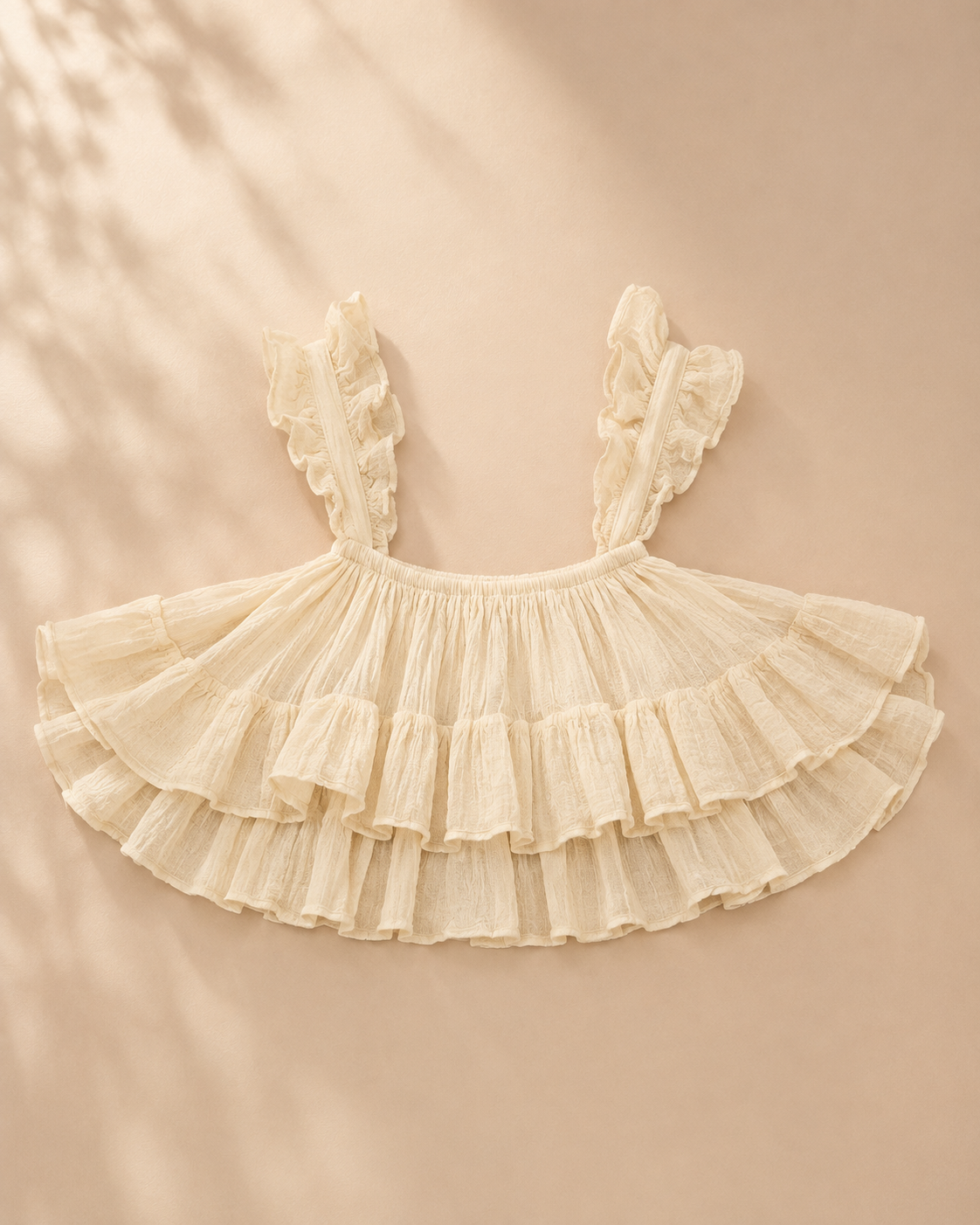 Off-Schouder Ruches Crop Top